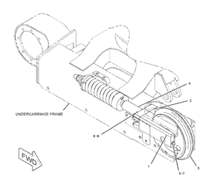Vodeci tocak gusenice mini bagera Caterpillar 301 231-6511
