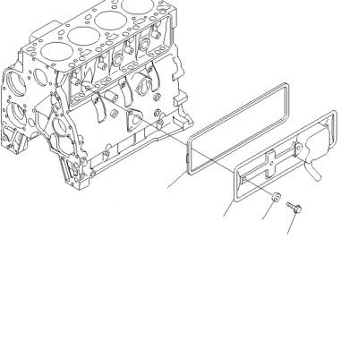 Poklopac oduška motora Komatsu - 6732-21-6210