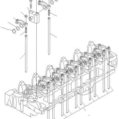 Klackalica bregaste osovine usisnih ventila Komatsu - 6732-41-5200