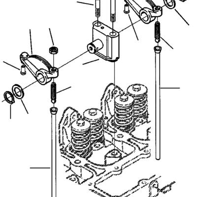 Klackalica bregaste osovine izduvnih ventila Komatsu - 6732-41-5400