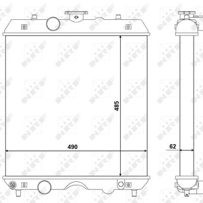 Hladnjak motora NRF 54104